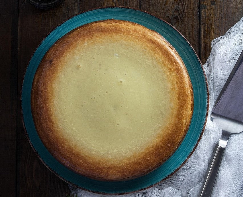 Unglaublich cremiger Lower Carb Käsekuchen ohne Boden