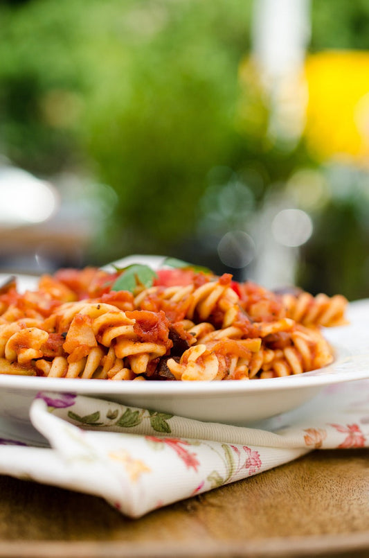 Blutzuckeroptimierte Pasta mit Tomatensoße